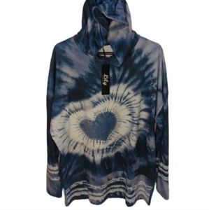 NWOT Lily by Firmiana Pullover Tie-Dye Hoodie | Heart